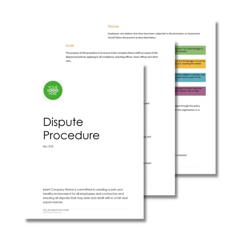 Dispute Procedure 218 document preview