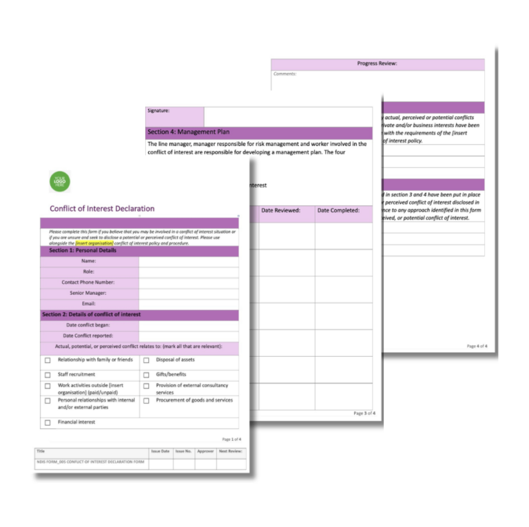 Conflict of Interest Form