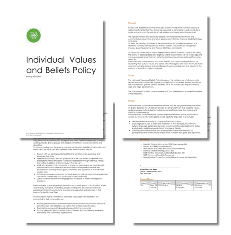 Individual Values and Belief Policy