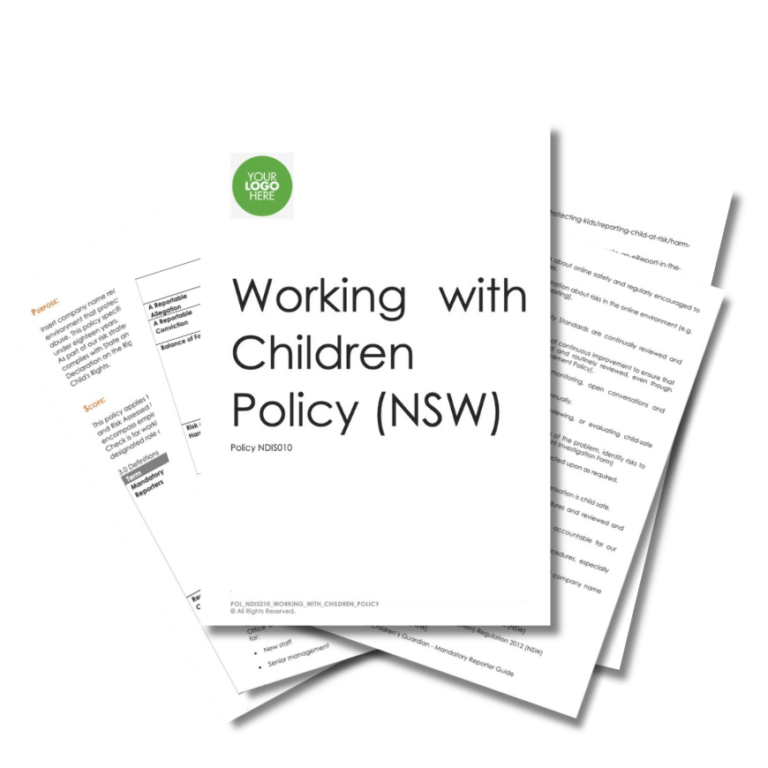 Working with Children Policy