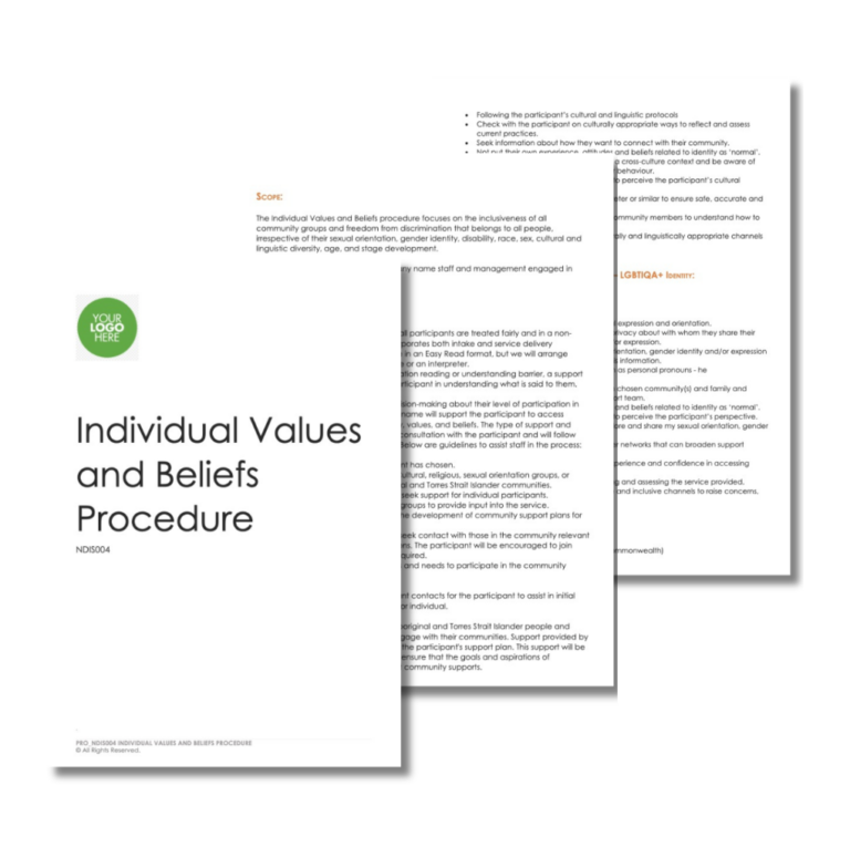 Individual Values and Beliefs Procedure